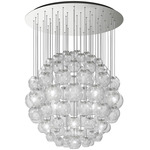 Oto Sphere Multi Light Pendant - Nickel / Crystal