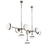 Peggy Chandelier - Brass / White