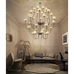 Puppet Chandelier - Chrome / Amber