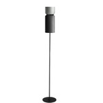 Aspen F17 Floor Lamp - Black / Limestone Top Shade