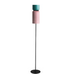 Aspen F17 Floor Lamp - Black / Turquoise Top Shade