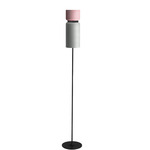 Aspen F17 Floor Lamp - Black / Rose Top Shade