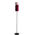 Aspen F17 Floor Lamp - Black / Rose Top Shade