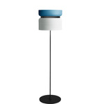 Aspen F40 Floor Lamp - Black / Aqua Top Shade