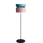 Aspen F40 Floor Lamp - Black / Aqua Top Shade