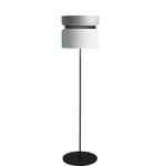 Aspen F40 Floor Lamp - Black / Limestone Top Shade