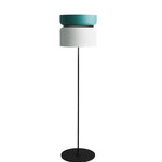 Aspen F40 Floor Lamp - Black / Turquoise Top Shade