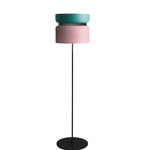 Aspen F40 Floor Lamp - Black / Turquoise Top Shade