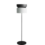 Aspen F40 Floor Lamp - Black / Grey Top Shade