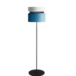 Aspen F40 Floor Lamp - Black / Snow Top Shade