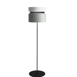 Aspen F40 Floor Lamp - Black / Snow Top Shade
