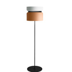 Aspen F40 Floor Lamp - Black / Snow Top Shade