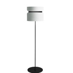 Aspen F40 Floor Lamp - Black / Snow Top Shade
