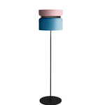 Aspen F40 Floor Lamp - Black / Rose Top Shade