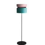 Aspen F40 Floor Lamp - Black / Rose Top Shade