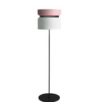Aspen F40 Floor Lamp - Black / Rose Top Shade