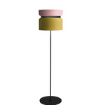 Aspen F40 Floor Lamp - Black / Rose Top Shade