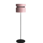 Aspen F40 Floor Lamp - Black / Rose Top Shade