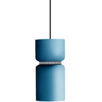 Aspen S17A Pendant - Black / Aqua Top Shade