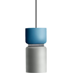 Aspen S17A Pendant - Black / Aqua Top Shade