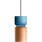 Aspen S17A Pendant - Black / Aqua Top Shade