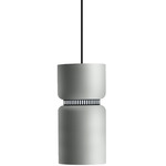 Aspen S17A Pendant - Black / Limestone Top Shade