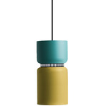 Aspen S17A Pendant - Black / Turquoise Top Shade