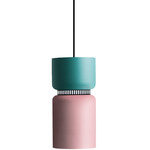 Aspen S17A Pendant - Black / Turquoise Top Shade