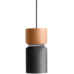 Aspen S17A Pendant - Black / Mango Top Shade