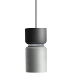 Aspen S17A Pendant - Black / Grey Top Shade