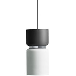 Aspen S17A Pendant - Black / Grey Top Shade