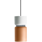 Aspen S17A Pendant - Black / Snow Top Shade