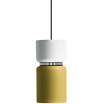 Aspen S17A Pendant - Black / Snow Top Shade