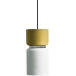 Aspen S17A Pendant - Black / Lemon Top Shade