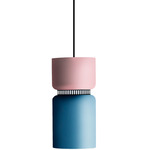 Aspen S17A Pendant - Black / Rose Top Shade