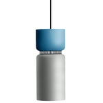 Aspen S17B Pendant - Black / Aqua Top Shade