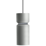 Aspen S17B Pendant - Black / Limestone Top Shade