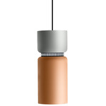 Aspen S17B Pendant - Black / Limestone Top Shade