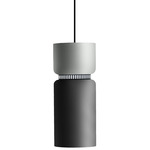 Aspen S17B Pendant - Black / Limestone Top Shade