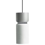 Aspen S17B Pendant - Black / Limestone Top Shade