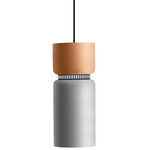 Aspen S17B Pendant - Black / Mango Top Shade