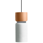 Aspen S17B Pendant - Black / Mango Top Shade