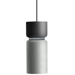 Aspen S17B Pendant - Black / Grey Top Shade