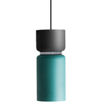 Aspen S17B Pendant - Black / Grey Top Shade