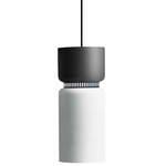 Aspen S17B Pendant - Black / Grey Top Shade