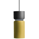 Aspen S17B Pendant - Black / Grey Top Shade