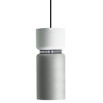 Aspen S17B Pendant - Black / Snow Top Shade