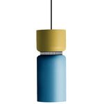 Aspen S17B Pendant - Black / Lemon Top Shade