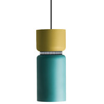 Aspen S17B Pendant - Black / Lemon Top Shade