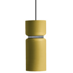 Aspen S17B Pendant - Black / Lemon Top Shade